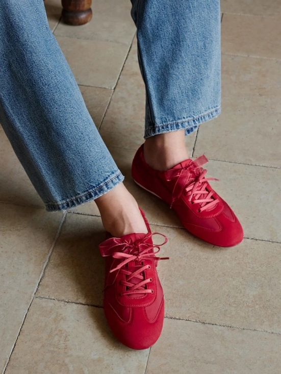 Vivaia Shoes - Vivaia Yancy Jogger Re-Nylon Sneakerina Sneaker in Brick Red
